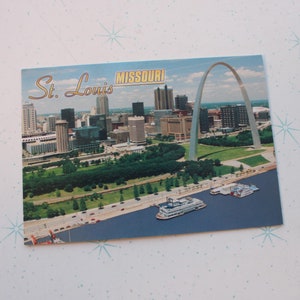 Cartolina d'epoca St. Louis MISSOURI... retrò. città. arte. arredamento per la casa. kitsch. novità. stato. casa retrò. sole. cartoline d'epoca. cancelleria