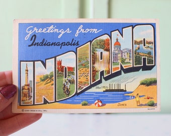 Indiana Postcard: Greetings from Indianapolis