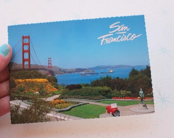 Vintage San Francisco Postcard: Golden Gate Bridge, California