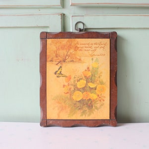 Vintage 1970s Butterfly Wooden Wall Art: Retro Home Decor