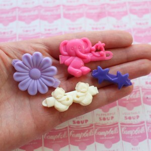 NOS Vintage Animal 1980s Hair Barrette Lot...retro. 80s accessories. ladies. bow. dainty. cute. sweet. accessories. barrettes. toddler. girl