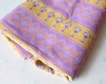 1960s Groovy Poly Fabric: Retro Kitsch Sewing Crafts