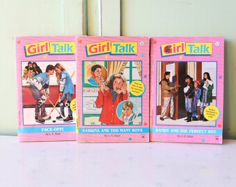 90s Girl Talk Book Set of 3 by LE Blair