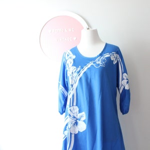 1970s Hawaiian Floral Dress - Hans Jutte Hawaii - Size Small/Medium