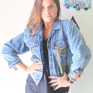 1980s Acid Wash Jean Jacket: Small Womens, Novelty Costume