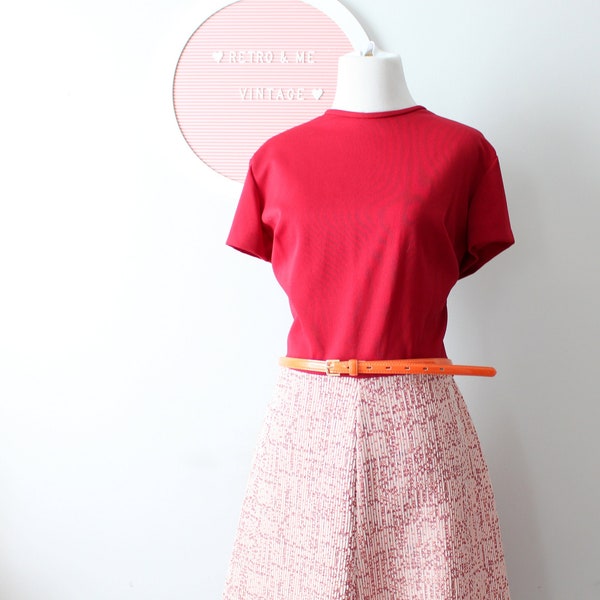 1960s GROOVY Cranberry Red SCOOTER Dress...short sleeved. 1970s dress. retro. 1960s glam. mod. wiggle. party dress. 1960s dress. mid century