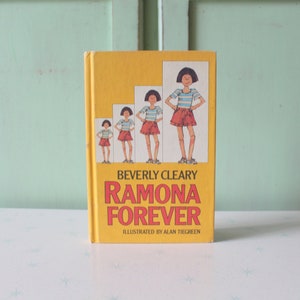 Livre à couverture rigide Ramona Forever vintage 1988 par Beverly Cleary