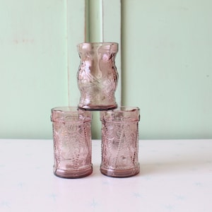 Vintage Atomic Juice Glasses Set: Retro Swirl Glassware
