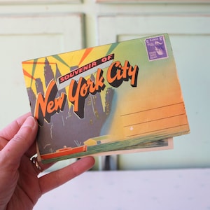Cartoline vintage della città di NEW YORK....lettere. retrò. arte. Home decor. kitsch. novità. stato. casa retrò. grande Mela. carte d'epoca. stazionario