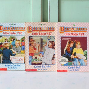 Vintage Babysitters Club Bücher Set: Ann M. Martin, 1980er Jahre Little Sister Serie