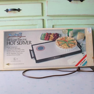 1970s Retro Electric Food Warmer: Mod Kitchen Hot Server