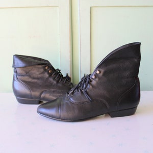 Black granny boots size 10 hotsell