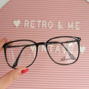 Vintage JACKIE O Glasses...black. new old stock. classic. groovy. twiggy. mod. retro glasses. librarian. secretary. woodstock. oversized