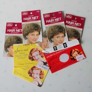 Vintage Hair Net Set: 1970s-80s Glam Hair Accessories