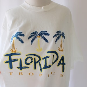 Vintage 80s Florida Tropics T-Shirt: Palm Tree Resort Tee