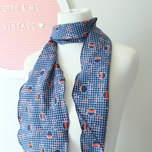 Vintage 60er Jahre Mod Tuch: Polka Dots Geometrisches Muster