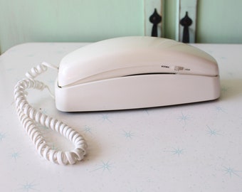White Telephone: Retro 70s-80s Decor