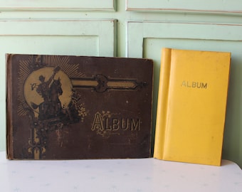 1970-talets vintage fotoalbumbok LOT: Retro Atomic Novelty