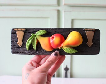 1970s Retro Fruit Wall Art: Kitsch Kitchen Decor