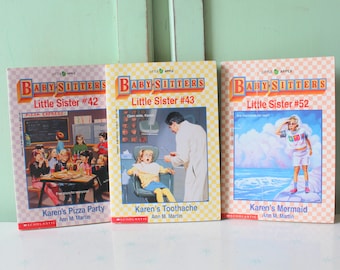 Conjunto de 3 libros vintage de la Hermanita del Club de Niñeras