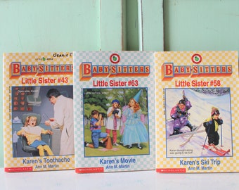 Conjunto de 3 libros vintage "Little Sister" de El Club de las Niñeras, de Ann M. Martin