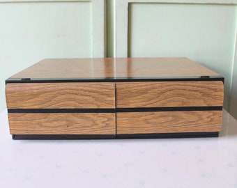 Tiroir de rangement pour cassettes VHS des années 1980 : Organisateur pour bureau à domicile