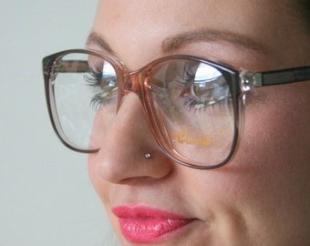 70er Jahre Vintage NOS Zweifarbige Demo optische Linse Retro Unisex Brillenbrille.. neuer alter Lagerbestand. klassisch. groovig. Mod. Bibliothekar. Sekretärin. klassisch