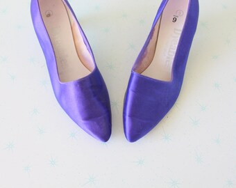 purple pumps size 9