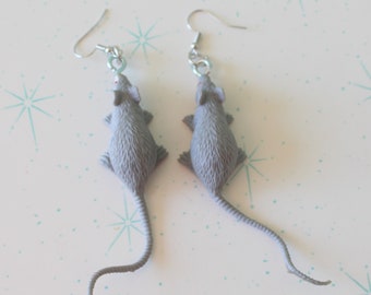 rat earrings etsy