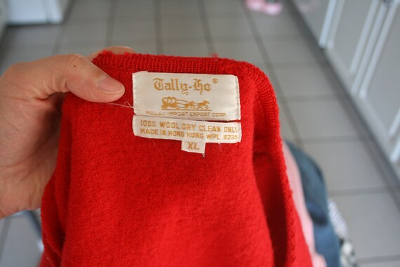 Vintage RODE wollen Mid Century vest trui grote maat | Etsy Vintage RODE wollen Mid Century vest trui grote maat | Etsy