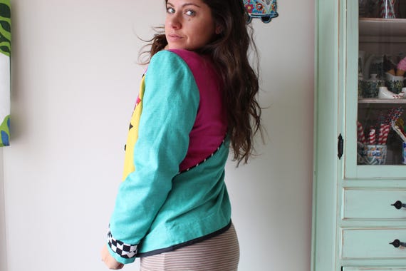 1980s RAINBOW Jacket....size medium....colorful. … - image 3