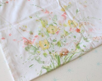 1970年代のヴィンテージ花柄枕カバー：レトロモダン寝具 - Etsy 日本