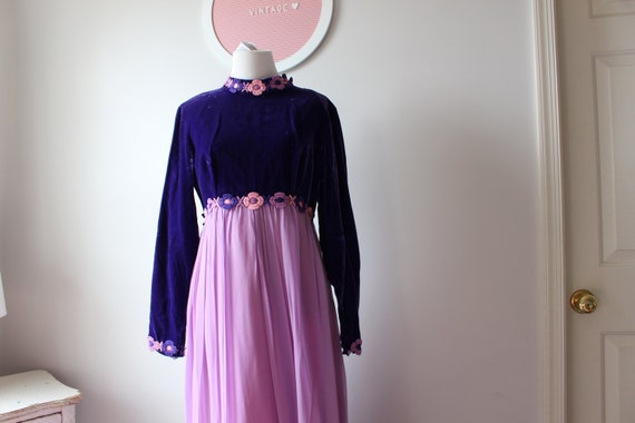 1960s PURPLE Dress....size medium women....retro.… - image 4