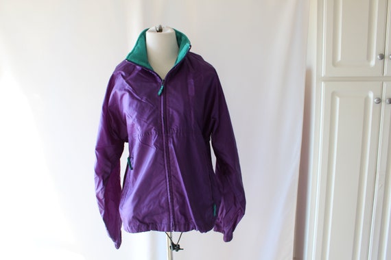 1980s Vintage Windbreaker Jacket..small. purple. … - image 2