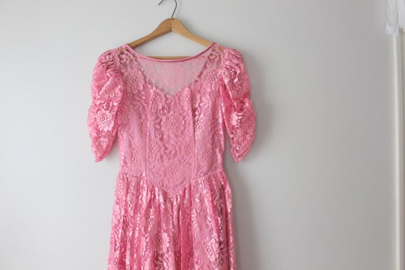 1960s Lovely Vintage PRETTY PINK Dress...fancy. p… - image 1