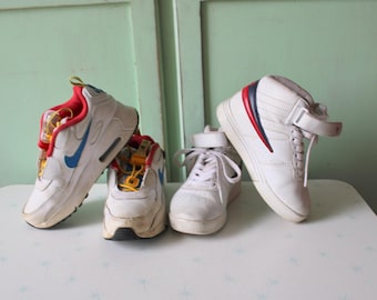 ヴィンテージキッズスニーカー：レトロテニスシューズ、サイズ13