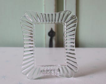 Vintage Glass Rectangle Picture Frame: Retro Vanity Decor