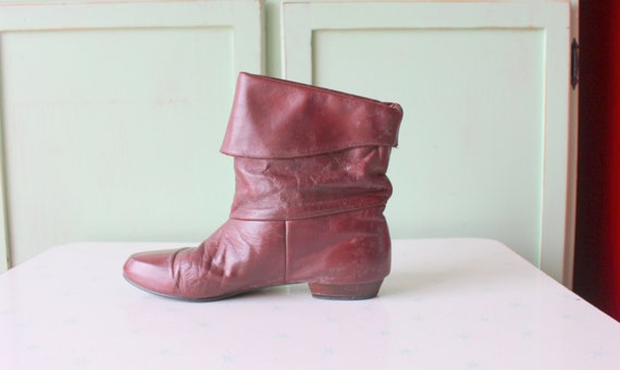 Designer top slouch boots