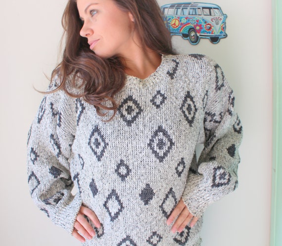 1990s RAD Sweater...size large...retro. unisex. 19