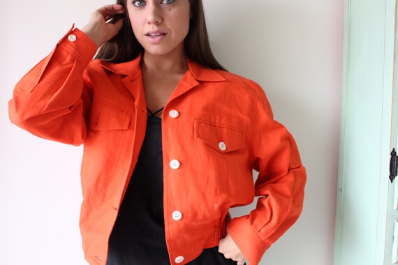 Vintage Pumpkin Blazer Jacket...size small medium… - image 4