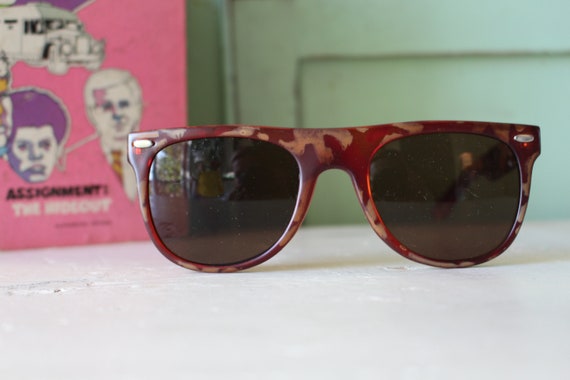 1980s HIPSTER Tort Sunglasses..unisex. retro. rad… - image 3
