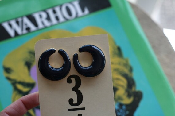 1980s THE SWIRL Stud Earrings...costume. glam. se… - image 2