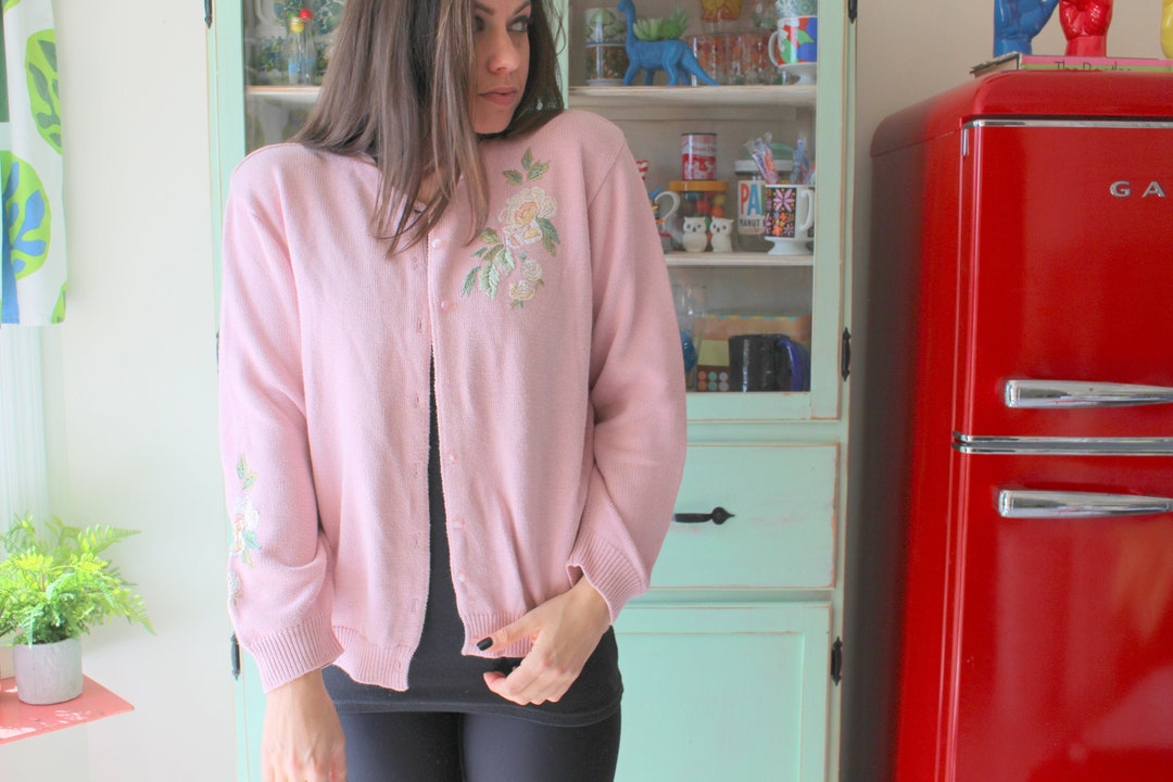 80s Ecuador Flower Knit cardigan 花 ビンテージ 80s Ecuador Flower Knit cardigan 花 ビンテージ 90's Ecuador
