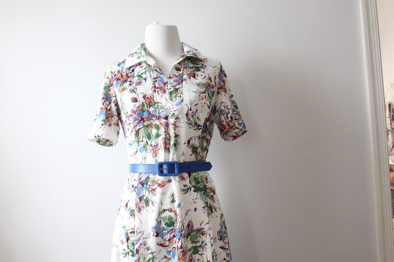 Vintage FANCY FLORAL  Dress......small medium wom… - image 5
