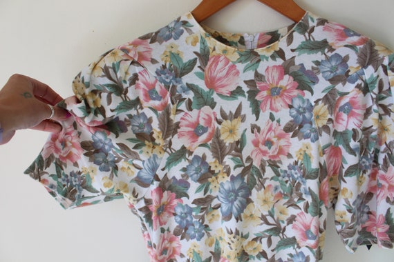 SALE/// Vintage 1990s FLORAL Dress...retro. 90s c… - image 5