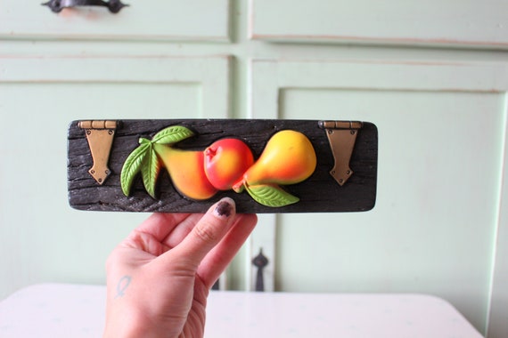 1970s Retro Fruit Wall Art: Kitsch Kitchen Decor