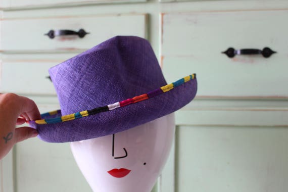 Vintage NAUTICAL Sailor Panama Hat....straw. chur… - image 3