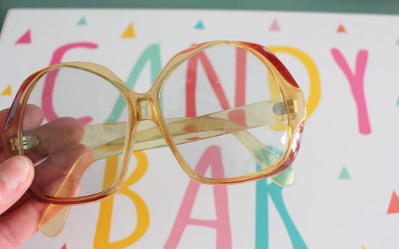Vintage MOD GIRL Glasses...rare. jackie o. disco.