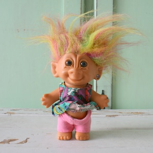 Vintage 1980s Troll Doll: Kitsch Retro Toy