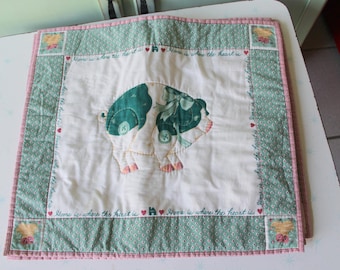 Vintage Farmhouse Fabric Placemats: Country Animal Decor